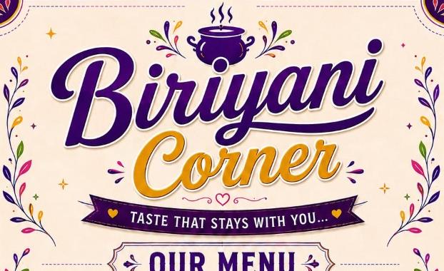 Food from Biriyani Corner