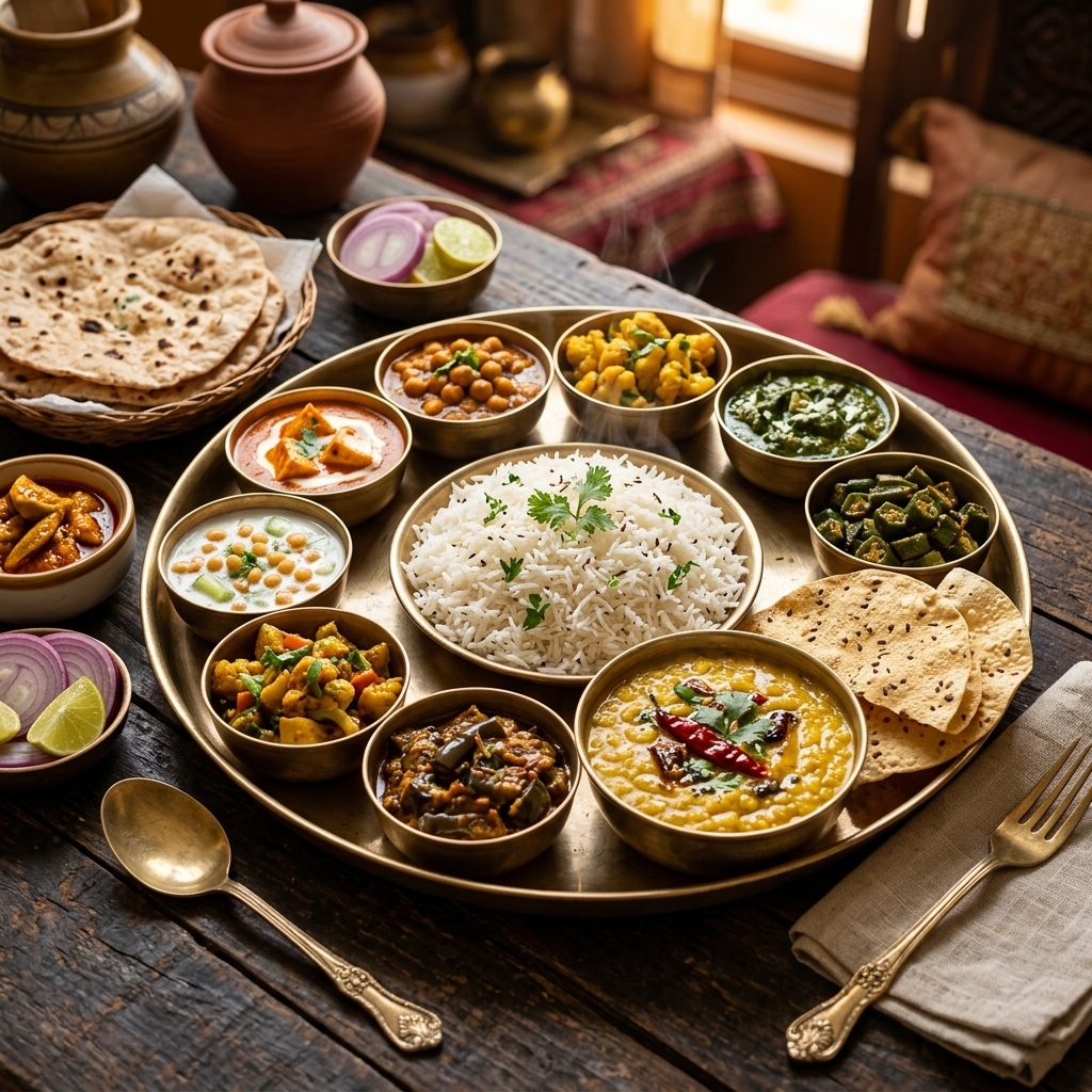 Food from M.S Maa Hotel